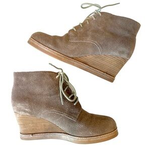 J. Jill Suede Wedge Ankle Boots
